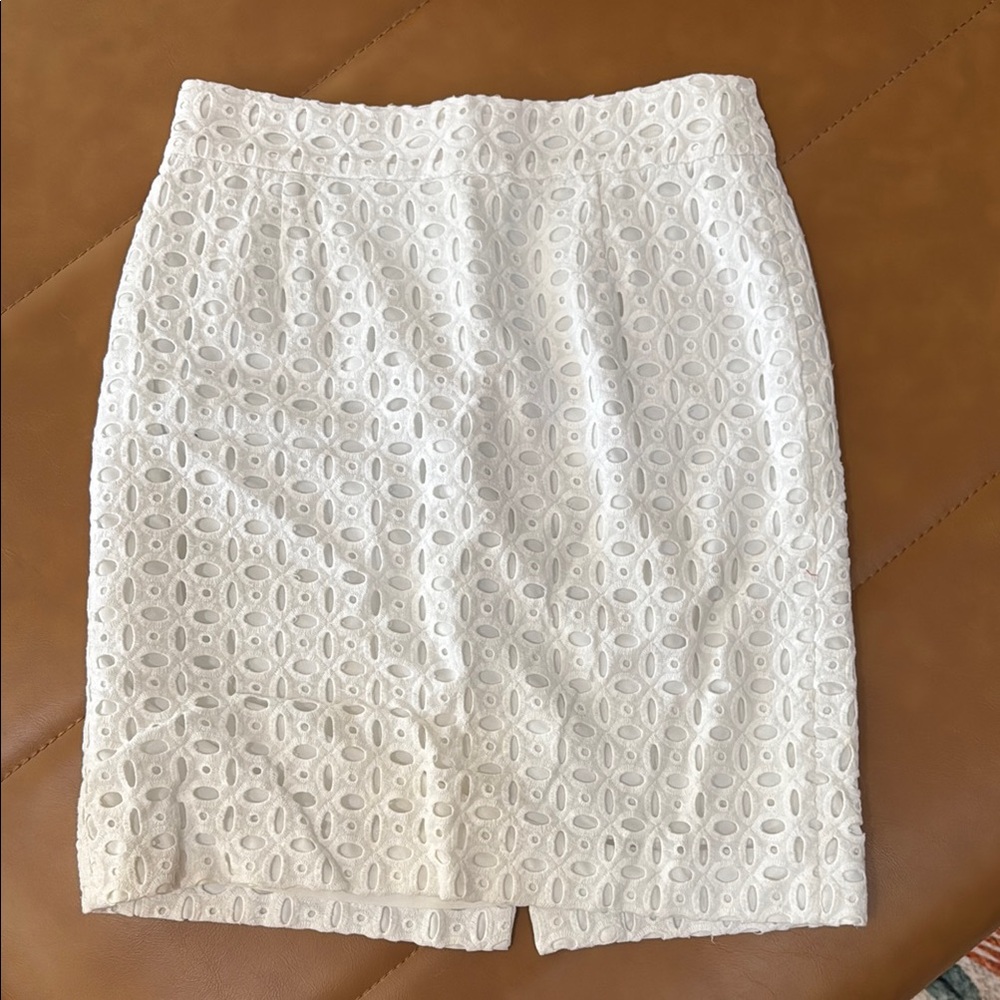 Banana Republic White Pencil Skirt